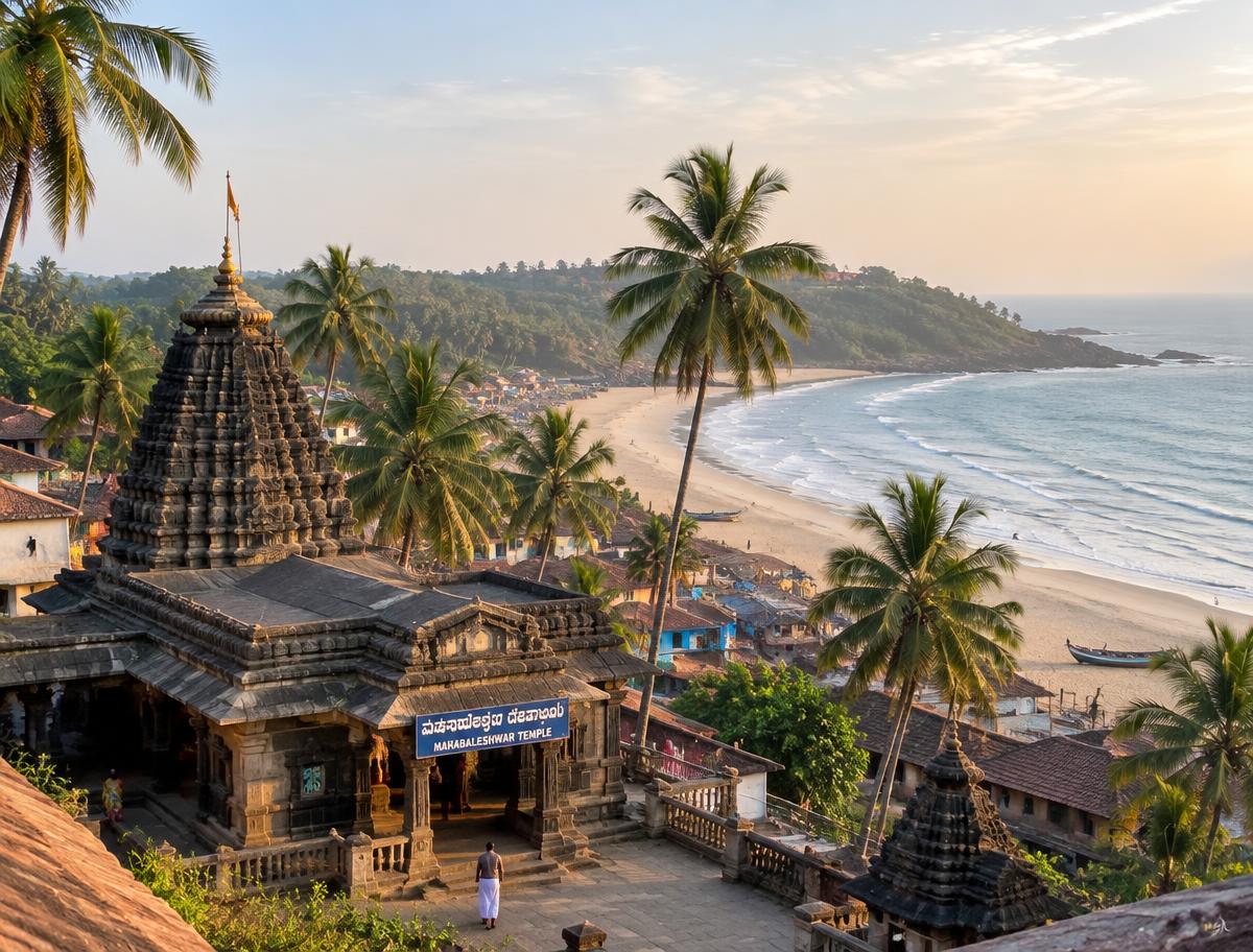 Gokarna temple town and beach